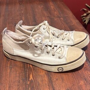 UGG Women's Low-Top Lace-Up Sneakers in Off-White
